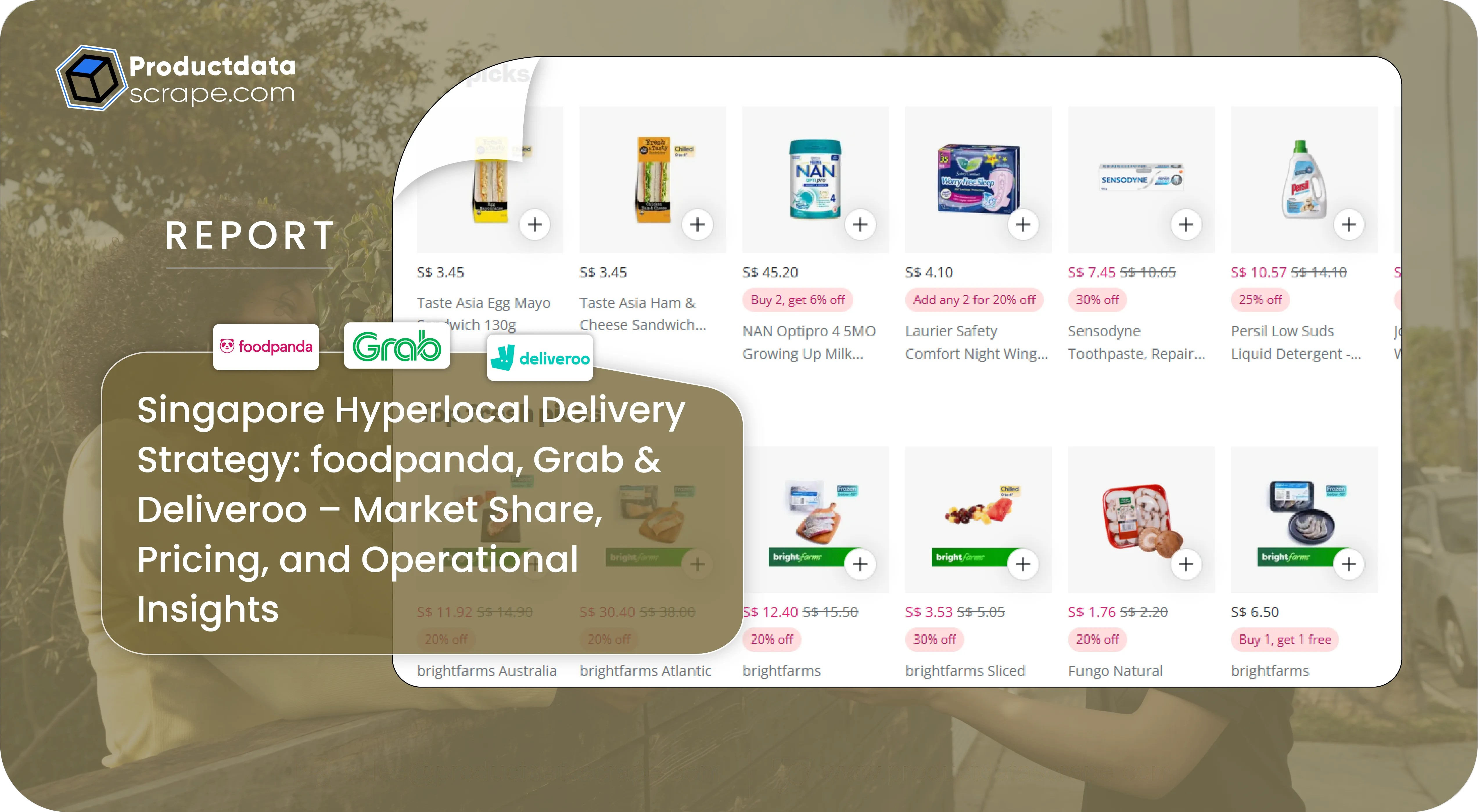 Singapore Hyperlocal Delivery Strategy foodpanda, Grab & Deliveroo